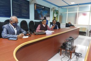 Meeting with Vice Chancellor and Management of University of S-Vyasa Bangalore. Meeting with Vice Chancellor and Management of University of S-Vyasa Bangalore.